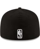 New Era Men's Black Oklahoma City Thunder Black and White Logo 59Fifty Fitted Hat