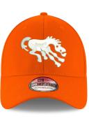 New Era Men's Orange Denver Broncos Team Classic Throwback 39Thirty Flex Hat