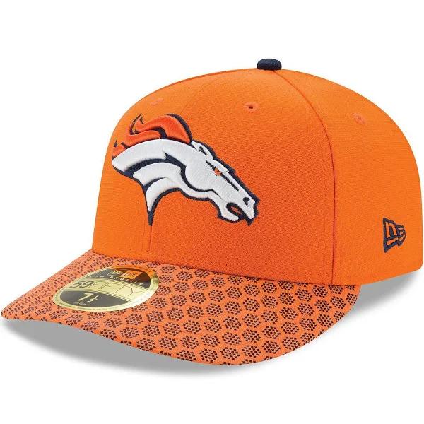 New Era Men's Orange Denver Broncos Team Classic Throwback 39Thirty Flex Hat