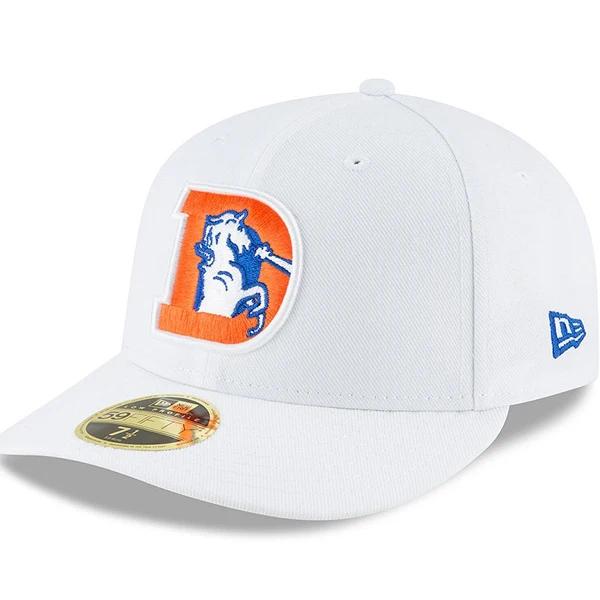 New Era Men's White Baltimore Ravens Omaha 59Fifty Fitted Hat