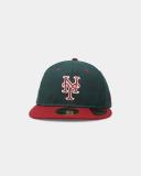New Era New York Mets Dark Green Cardinal Retro Crown 59Fifty Fitted
