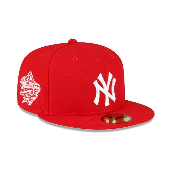 New Era New York Yankees 1999 World Series Side Patch Scarlet 59Fifty Fitted