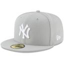 New Era New York Yankees 59Fifty Fitted Hat Grey/White