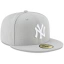 New Era New York Yankees 59Fifty Fitted Hat Grey/White
