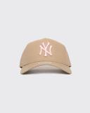 New Era New York Yankees 9Forty A-Frame Cloth Strap Camel Pink