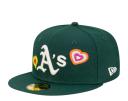 New Era Oakland Athletics Chainstitch Heart 59Fifty Fitted