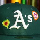 New Era Oakland Athletics Chainstitch Heart 59Fifty Fitted