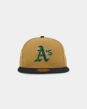 New Era Oakland Athletics 'Midnight Harvest 2-Tone' 59Fifty Fitted Wheat/navy
