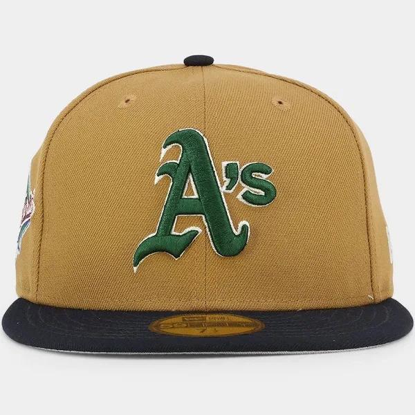 New Era Oakland Athletics 'Midnight Harvest 2-Tone' 59Fifty Fitted Wheat/navy