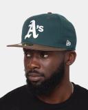 New Era Oakland Athletics World Series Beef & Broccoli 59Fifty Fitted Green/Brown