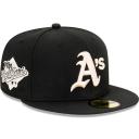 New Era Oakland Athletics World Series 'Stone Tones' 59Fifty Fitted Black/Stone