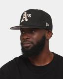 New Era Oakland Athletics World Series 'Stone Tones' 59Fifty Fitted Black/Stone