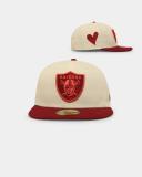 New Era Oakland Raiders 'Certified Lover 2.0' 59Fifty Fitted Chrome White