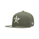 New Era Olive Houston Astros White Logo 59FIFTY Fitted Hat