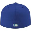 New Era Royal Texas Rangers White Logo 59FIFTY Fitted Hat