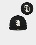 New Era San Diego Padres 'Chain Stitch' 59Fifty Fitted Black