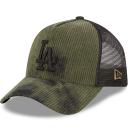 New Era Tie Dye Cord Los Angeles Dodgers Trucker Cap - Green