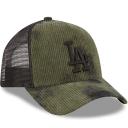 New Era Tie Dye Cord Los Angeles Dodgers Trucker Cap - Green