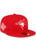 New Era Toronto Blue Jays 1993 World Series Side Patch Scarlet 59Fifty Fitted