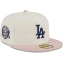 New Era White/Pink Los Angeles Dodgers Chrome Rogue 59FIFTY Fitted Hat