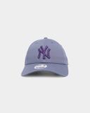 New Era Womens 9Forty Clothstrap MLB Indigo Violet New York Yankees