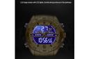 New Golden Mens Watches Dual Display