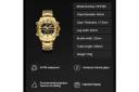 New Golden Mens Watches Dual Display