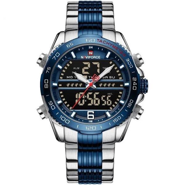 New Golden Mens Watches Dual Display