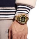 New Golden Mens Watches Dual Display