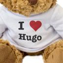 New - I Love Hugo Teddy Bear - Cute Soft Cuddly - Gift Present Birthday Xmas Valentine