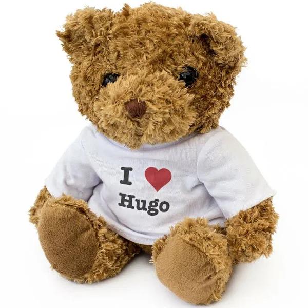 New - I Love Hugo Teddy Bear - Cute Soft Cuddly - Gift Present Birthday Xmas Valentine