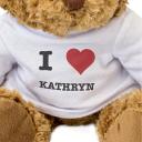 New - I Love Kathryn - Teddy Bear - Cute and Cuddly - Gift Present Birthday Xmas Valentine