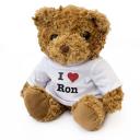 New - I Love Ron - Teddy Bear - Cute Soft Cuddly - Gift Present Xmas B