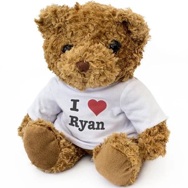 New - I Love Ryan - Teddy Bear - Cute and Cuddly - Gift Present Birthday Xmas Valentine