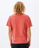New Rip Curl Men's Plain Wash Mens SS Tee Crew Neck Cotton Natural