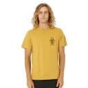 New Rip Curl Men's Search Icon Mens SS Tee Cotton Jersey Blue