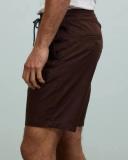 New Volcom Men's Frickin Mens 19in Elastic Waist Short Brown
