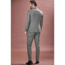 Next Empire Mills Signature Birdseye Suit: Jacket - Grey - Mens - Size 40R - Wool - Ezibuy