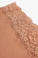 Next Lace Trim Cotton Blend Knickers 4 Pack-Full Brief