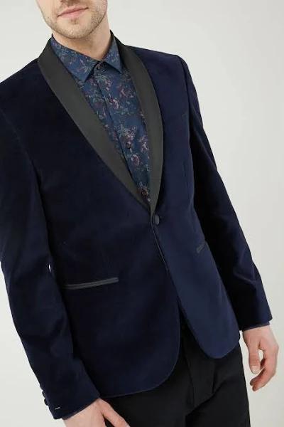 Next Velvet Jacket - Slim Fit