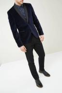 Next Velvet Jacket - Slim Fit