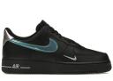 Nike Air Force 1 '07 Low Black Blue Lightning