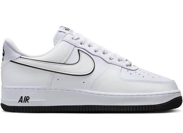 Nike Air Force 1 '07 Low White Black Outline Swoosh