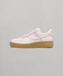 Nike Air Force 1 07 Swoosh-embroidered Leather Low-top Trainers Pink