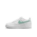 Nike Air Force 1 Junior's - Summit White/Emerald Rise - 4