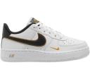 Nike Air Force 1 Low '07 LV8 Double Swoosh White Metallic Gold (GS)