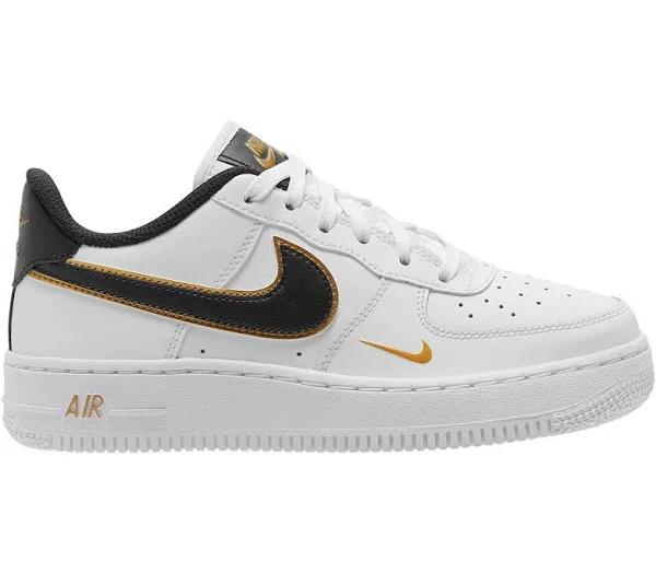 Nike Air Force 1 Low '07 LV8 Double Swoosh White Metallic Gold (GS)