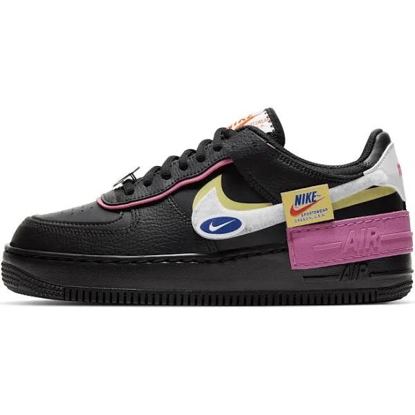 Nike Air Force 1 Low Shadow Removable Patches Black Pink (Women's)