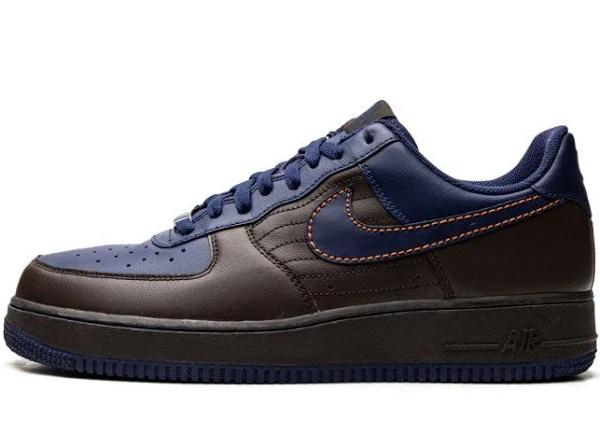 Nike Air Force 1 Low Shoes - Size 11 - Binary Blue/Soft Orange-Dark Cinder
