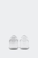 Nike Air Force 1 Low Silver Swoosh Shoes - Size 14 - 100 White